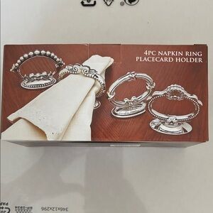Haverford by Godinger Silver Napkin Ring and Placecard Holder Set